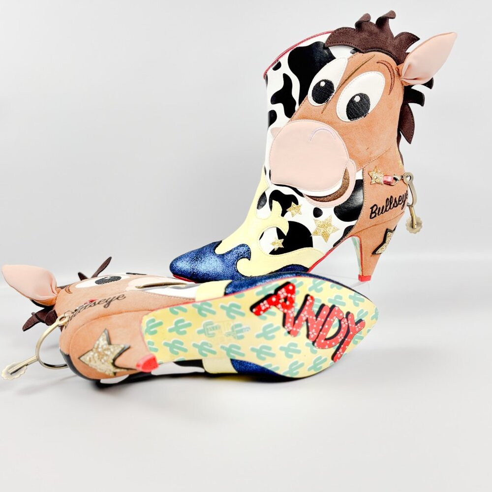 Irregular Choice Trusty Steed Pony Character Heels Brown Multi Size 39